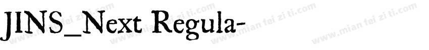 JINS_Next Regula字体转换